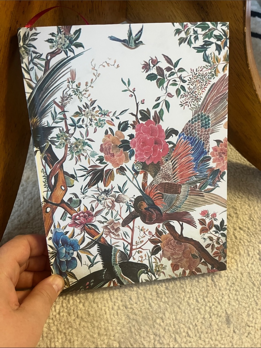 Dior Floral & Bird Hardcover Notebook - Pink, Blue, Green, Brown